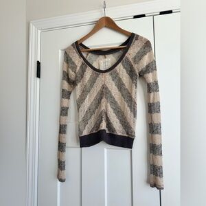 We The Free Textured Knit Sweater in Neutral Tones